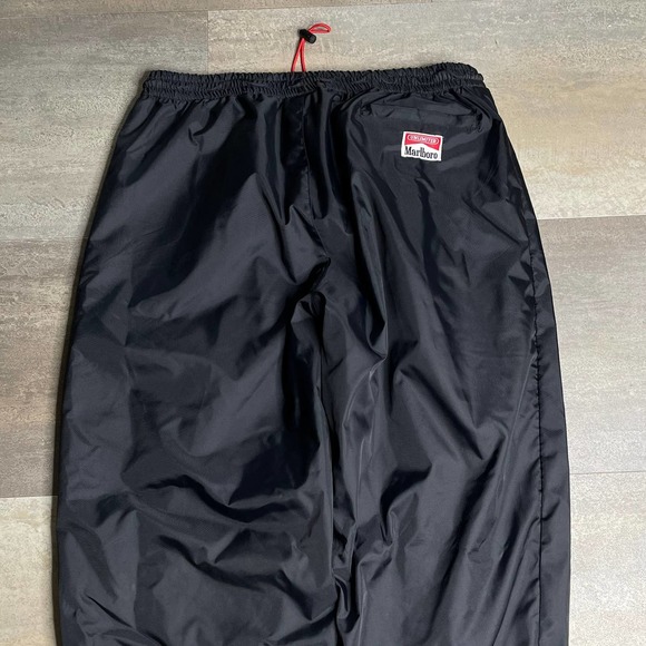 SOLD Marlboro Fleece Lined Nylon Joggers Large - Picture 5 of 7